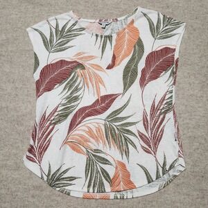 Orvis Classic Collection Womens Palm Leaf Print Top‎ Sleeveless S